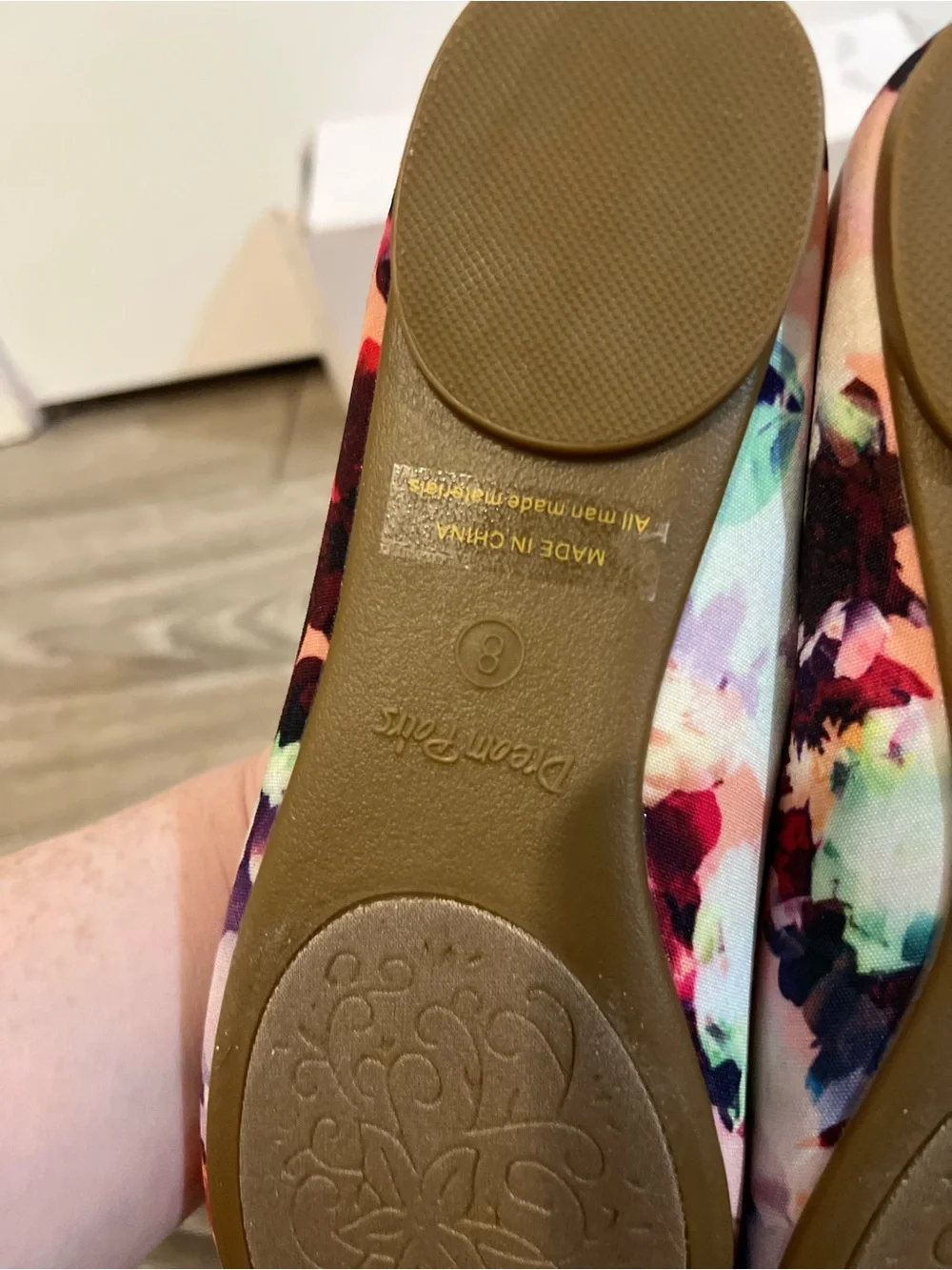 Dream Pairs Floral Print Ballet Flats Multicolor Size 8 Brand New - Picture 4 of 6